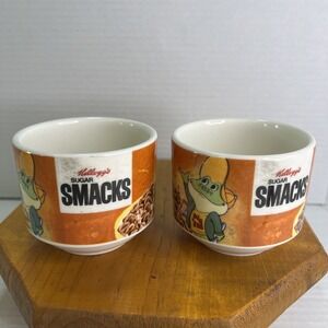 2 Vintage Style Honey Smacks Cereal‎ Frog Dig "Em Coffee Mugs Cups